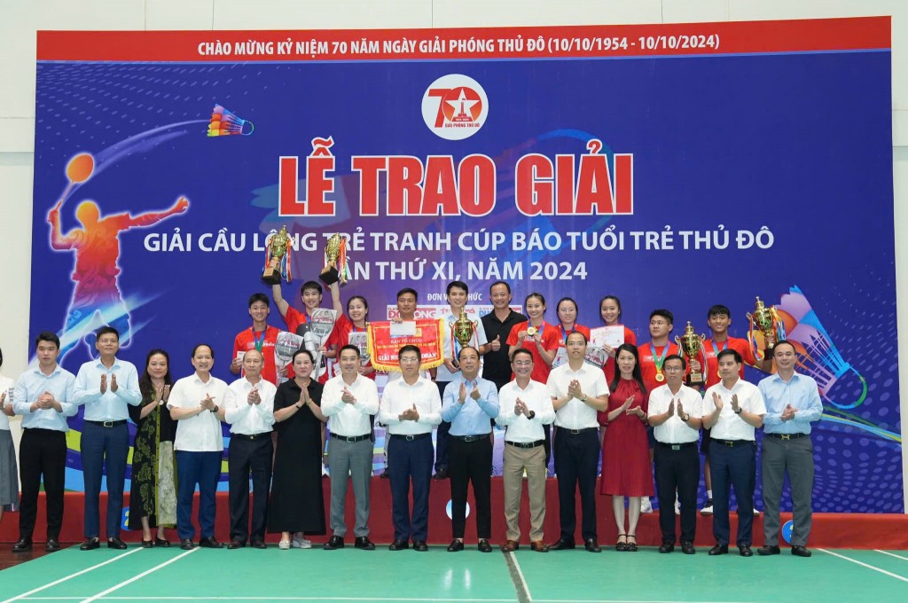 Giải Cầu lông trẻ tranh Cúp báo Tuổi trẻ Thủ đô lần thứ XI, năm 2024 thành công tốt đẹp