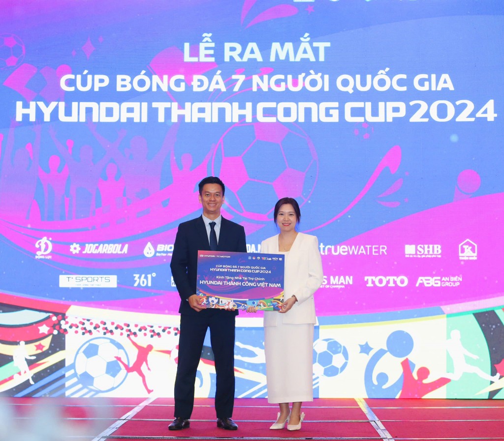 Hyundai Thành Công là nhà tài trợ chính Cúp bóng đá 7 người Quốc gia Hyundai Thành Công Cup 2024. 