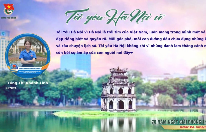 Hơn 1.000 thông điệp “Tôi yêu Hà Nội vì…” được gửi từ giới trẻ