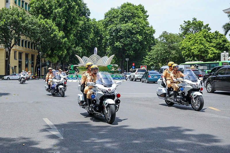 Lực lượng Công an Thủ đô luôn đảm bảo tuyệt đối an toàn các đoàn khách quốc tế tham dự các sự kiện được tổ chức tại Hà Nội