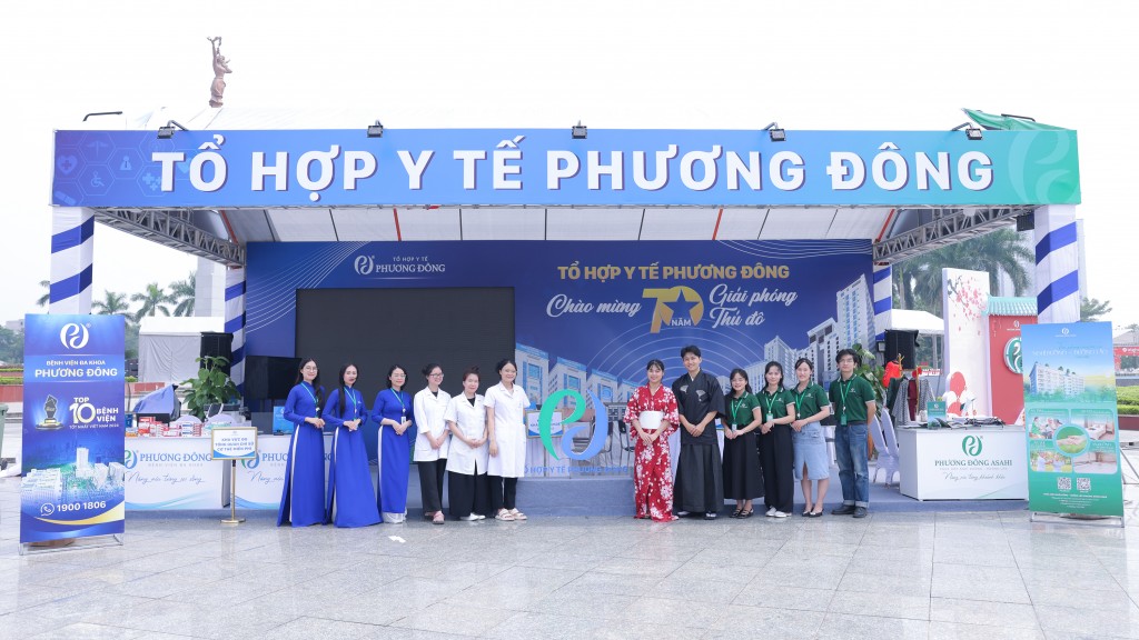 Tổ hợp y tế Phương Đông ghi dấu ấn tại hội chợ kỷ niệm 70 năm giải phóng Thủ đô