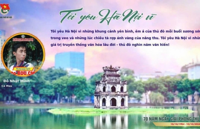 Muôn màu tình yêu Thủ đô qua trào lưu "Tôi yêu Hà Nội vì..."