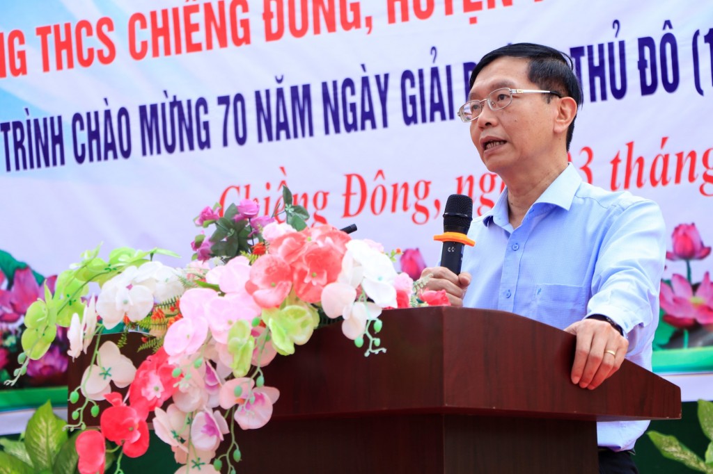 Ông Trần Quang Dũng, Phó Bí thư Thường trực Đảng ủy Tập đoàn Dầu khí Quốc gia Việt Nam phát biểu tại lễ khởi công