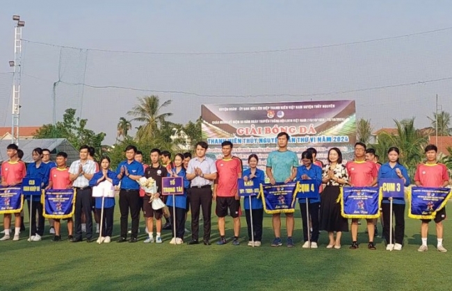 Huyện đoàn Thủy Nguyên: Khai mạc Giải bóng đá Thanh niên