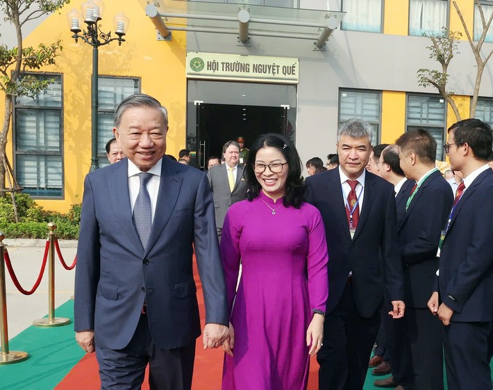 Tổng Bí thư, Chủ tịch nước Tô Lâm đến dự Lễ khai giảng năm học mới tại Học viện Nông nghiệp Việt Nam (Ảnh: Trí Dũng)