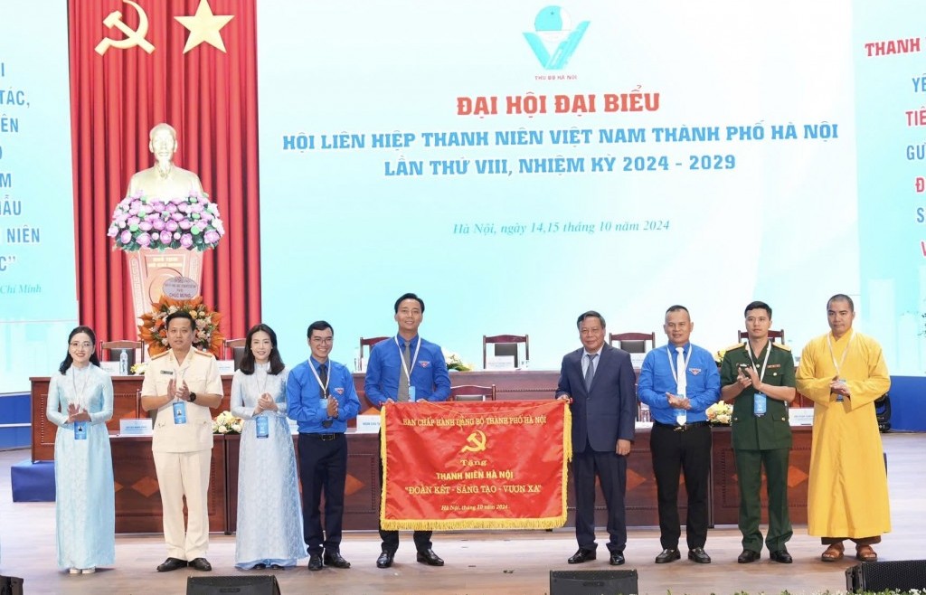 Tổ chức trọng thể Đại hội đại biểu Hội LHTN Việt Nam TP Hà Nội lần thứ VIII