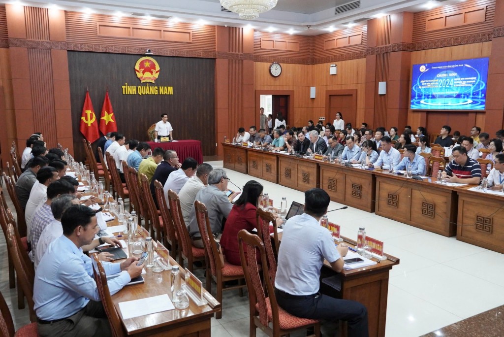 Quang cảnh tại buổi làm việc (Ảnh: quangnam.gov.vn)