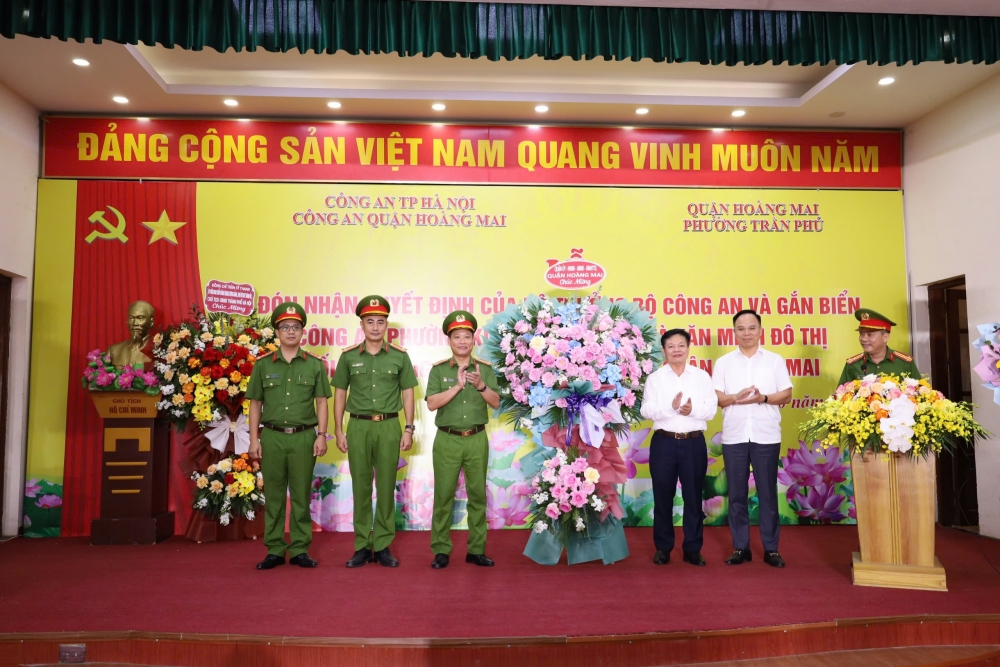 Quận Hoàng Mai có 2 đơn vị Công an phường kiểu mẫu về ANTT và văn minh đô thị