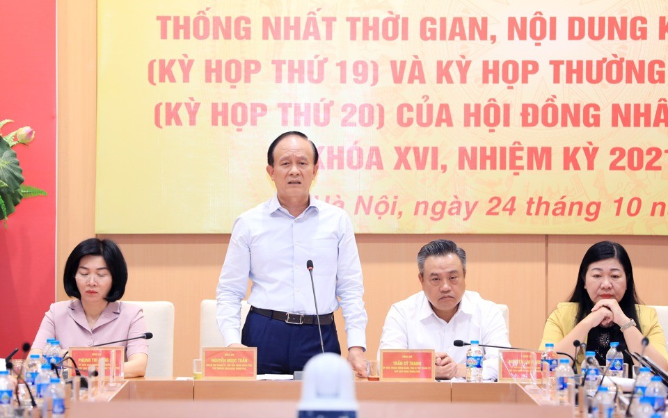 Thống nhất nội dung kỳ họp chuyên đề và cuối năm của HĐND TP