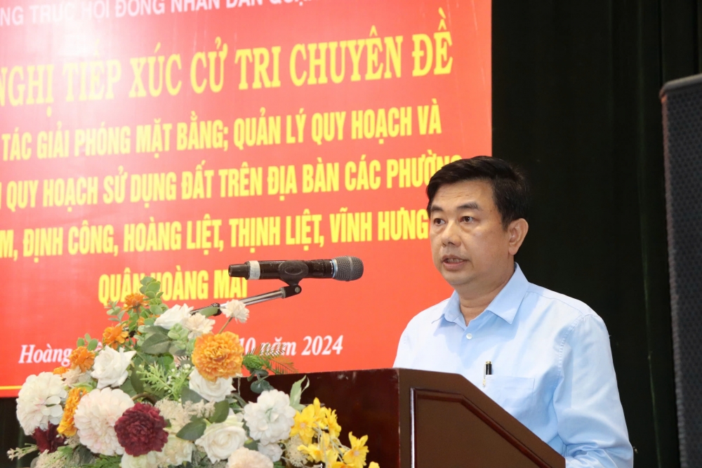 Hoàng Mai: Gia thời hạn giải quyết ý kiến cử tri 5 phường về công tác GPMB