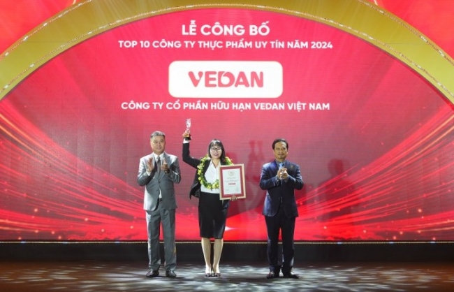 Vedan Việt Nam tự hào giữ vững “Top 10 Công ty uy tín ngành Thực phẩm - Đồ uống năm 2024”