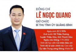 Chân dung Bí thư Tỉnh ủy Quảng Bình Lê Ngọc Quang