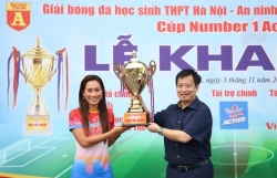 Chính thức khai mạc Giải bóng đá học sinh THPT Hà Nội - Báo An ninh Thủ đô năm 2024