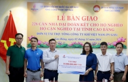 PV GAS trao 228 căn nhà Đại đoàn kết tặng người nghèo Cao Bằng