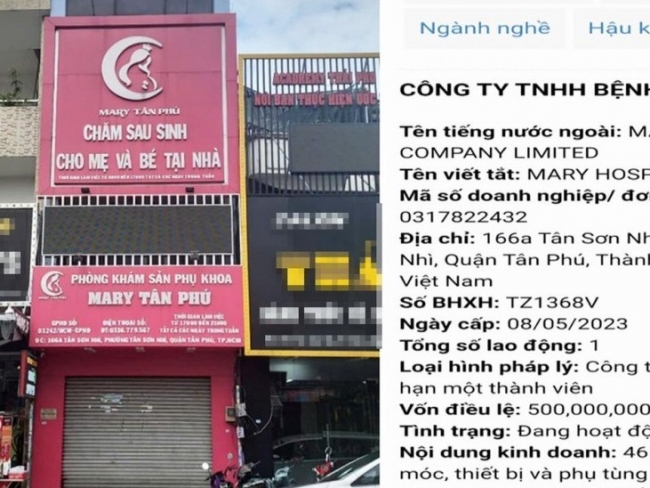 Xử phạt, tước giấy phép hoạt động Công ty TNHH Bệnh viện Mary