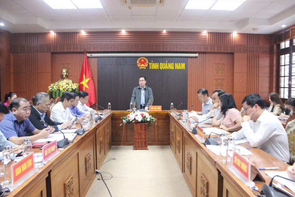 Quang cảnh cuộc họp (Ảnh: quangnam.gov.vn)