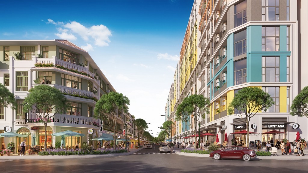 Những khu phố thương mại sầm uất gia tăng sức nóng cho Sun Urban City