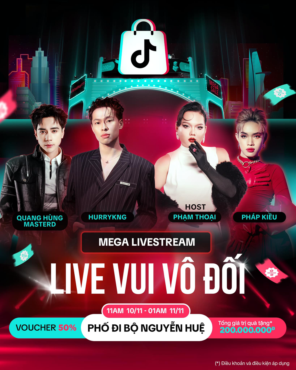 Mang tới trải nghiệm LIVE shopping vui bùng nổ tại chiến dịch  Sale vui vô đối 11.11