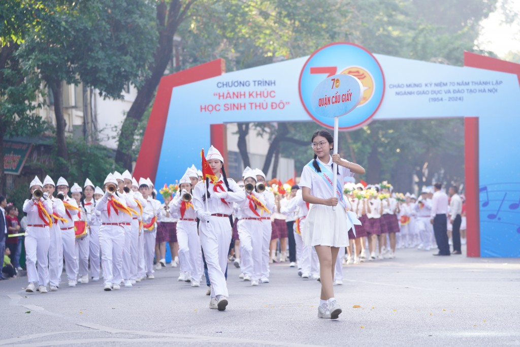 Sôi động, tự hào Hành khúc học sinh Thủ đô