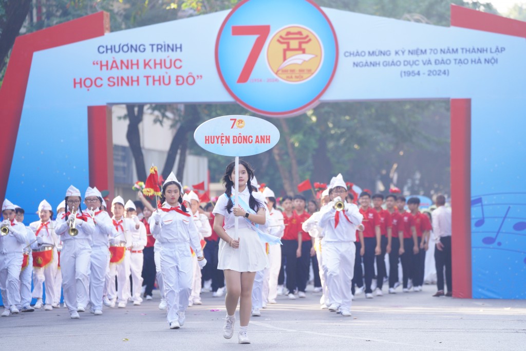 Sôi động, tự hào Hành khúc học sinh Thủ đô