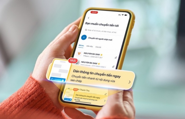 Chuyển tiền nhanh hơn với tiện ích mới trên PVConnect