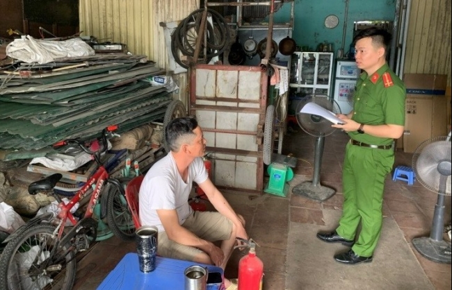 Kiểm tra, xử lý vi phạm về PCCC tại các cơ sở thu mua phế liệu