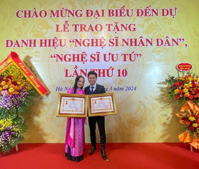 Vợ chồng NSND Thu Huyền, Tấn Minh