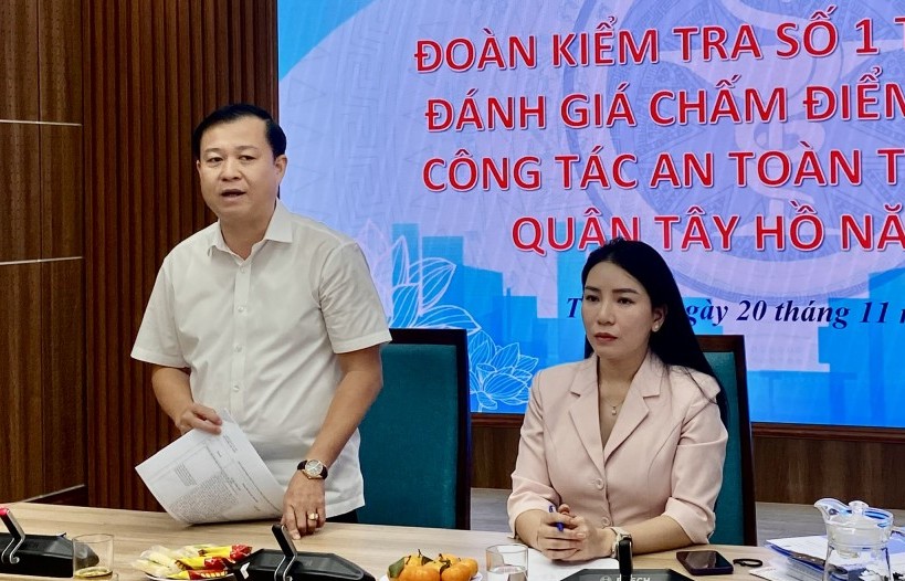 Quận Tây Hồ xếp loại Xuất sắc về công tác an toàn thực phẩm