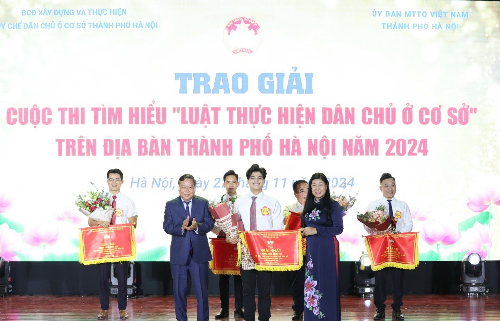 Quận Đống Đa đoạt giải Nhất tìm hiểu Luật dân chủ ở cơ sở