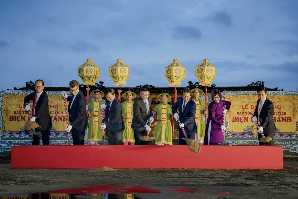 Động thổ công trình “Tu bổ, phục hồi di tích Điện Cần Chánh”
