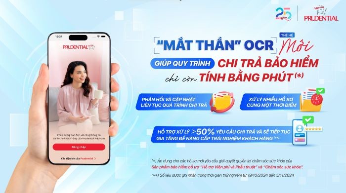 Prudential tự động hóa quy trình chi trả quyền lợi bảo hiểm với “mắt thần” OCR thế hệ mới