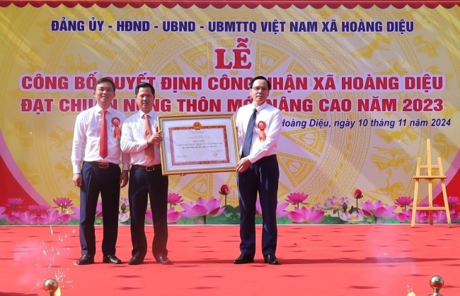 Diện mạo vùng nông thôn mới Hoàng Diệu ngày càng khởi sắc