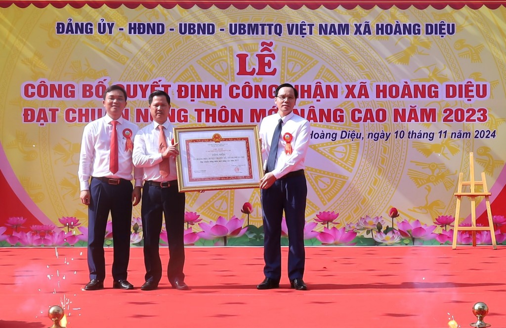 Diện mạo vùng nông thôn mới Hoàng Diệu ngày càng khởi sắc