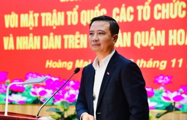Bí thư Quận ủy Hoàng Mai đối thoại, tháo gỡ vướng mắc