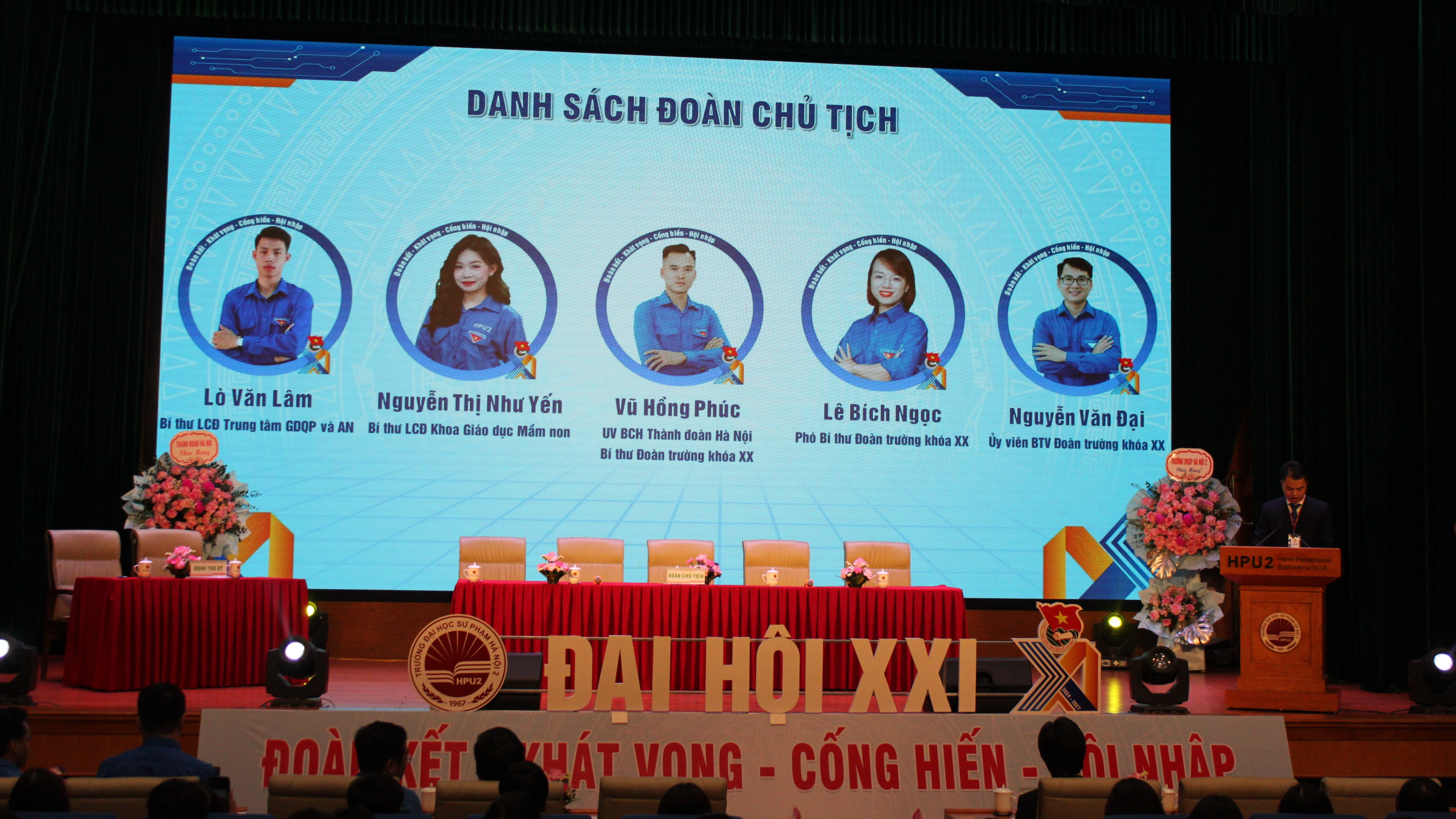 Danh sách Đoàn Chủ tịch điều hành Đại hội