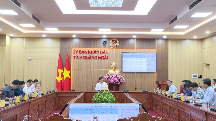 Quang cảnh tại cuộc họp (Ảnh: quangngai.gov.vn)