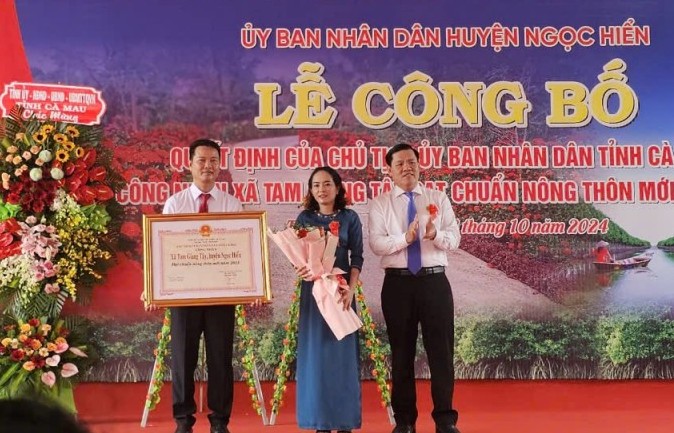 Xã Tam Giang Tây đạt chuẩn Nông thôn mới