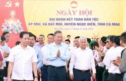 Tổng Bí thư Tô Lâm dự ngày hội Đại đoàn kết dân tộc tại Cà Mau