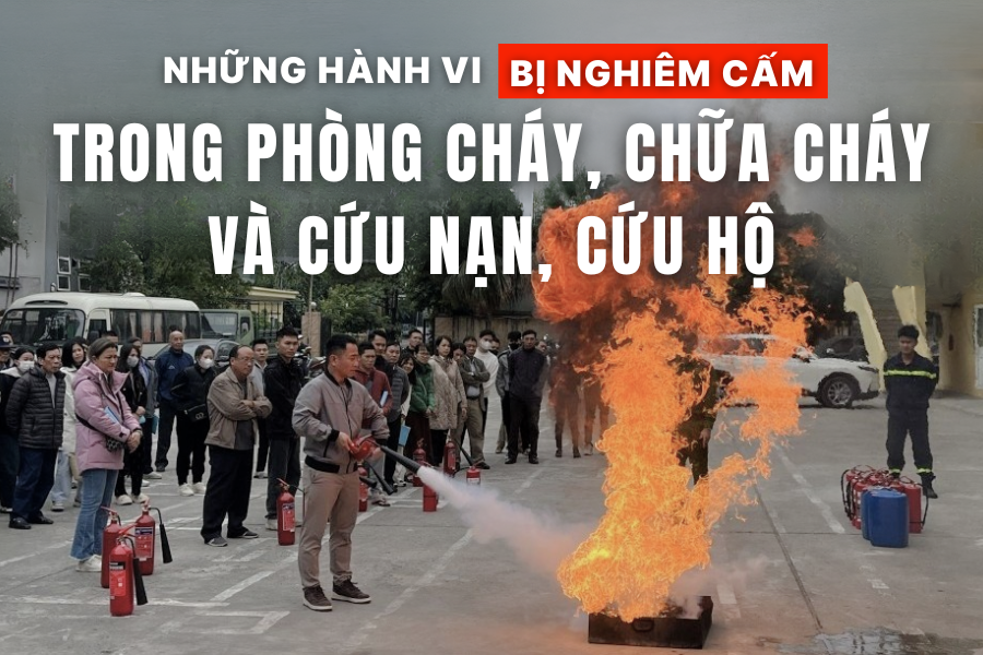 Những hành vi bị nghiêm cấm trong phòng cháy, chữa cháy