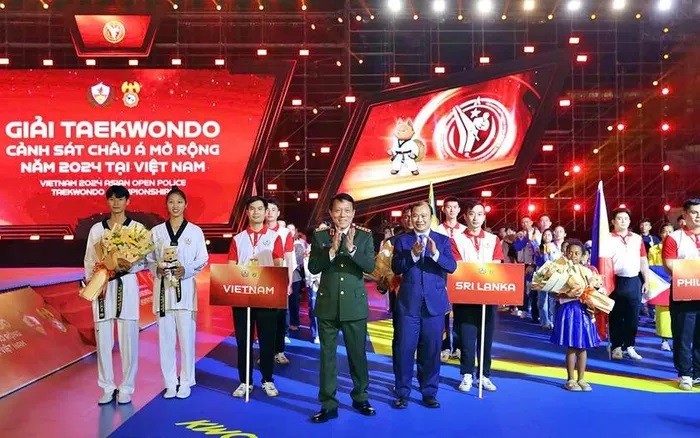 Giải Taekwondo Cảnh sát Châu Á mở rộng năm 2024 lần đầu tiên được tổ chức tại Việt Nam