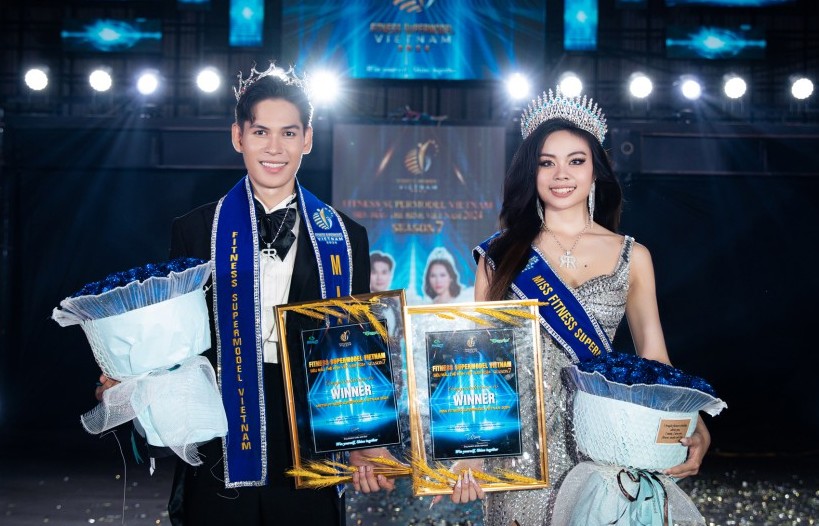 Mister & Miss Fitness Supermodel Vietnam 2024 gọi tên Tiến Đạt và Phi Khanh