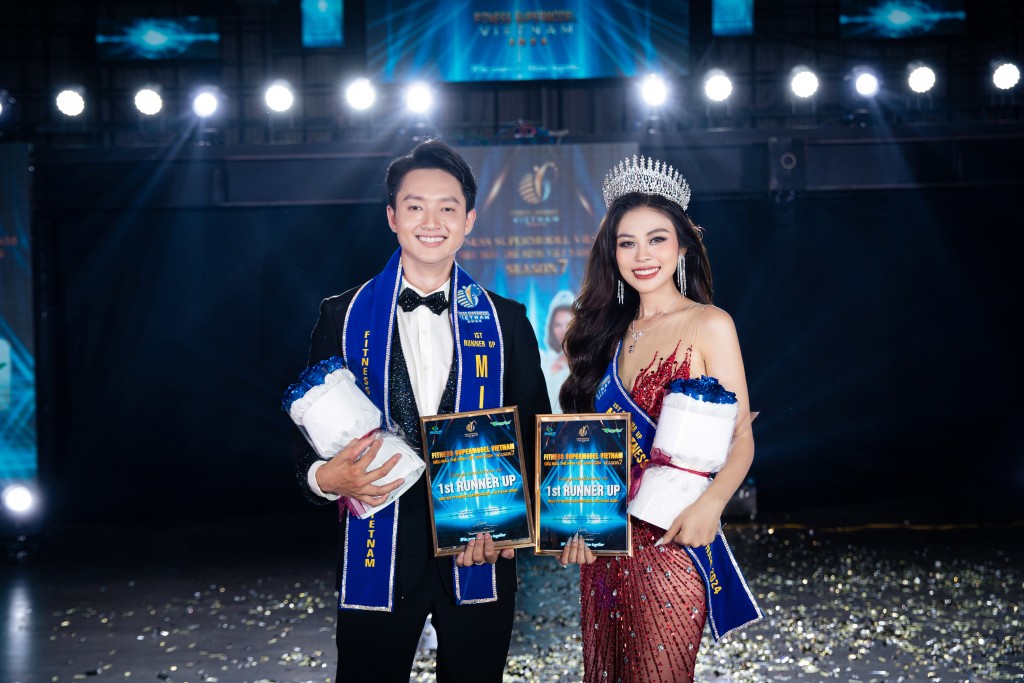 Mister & Miss Fitness Supermodel Vietnam 2024 gọi tên Tiến Đạt và Phi Khanh