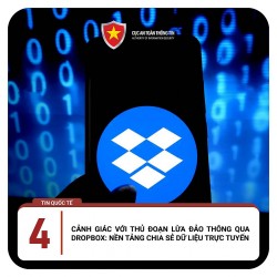 Cảnh giác thủ đoạn lừa đảo qua Dropbox