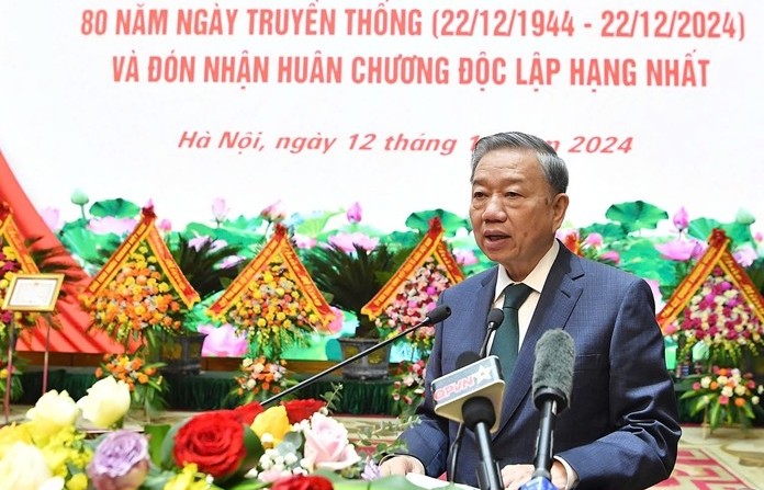 Tổng Bí thư Tô Lâm dự Lễ kỷ niệm 80 năm Ngày truyền thống Tổng cục Chính trị Quân đội nhân dân Việt Nam