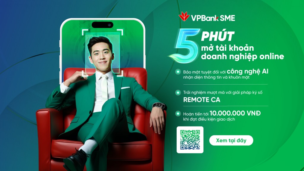 Doanh nghiệp sở hữu tài khoản VPBank số đẹp trong vòng 5 phút