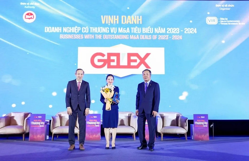 GELEX là một trong 15 doanh nghiệp có thương vụ M&A tiêu biểu 2024