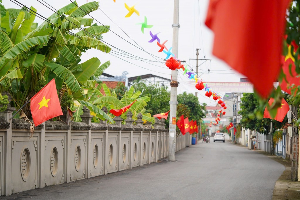 Đường làng Ba Vì xanh sạch đẹp