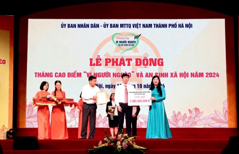Agribank dành 2 tỷ đồng cho Quỹ “Vì người nghèo” an sinh xã hội