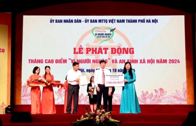 Agribank dành 2 tỷ đồng cho Quỹ “Vì người nghèo” an sinh xã hội