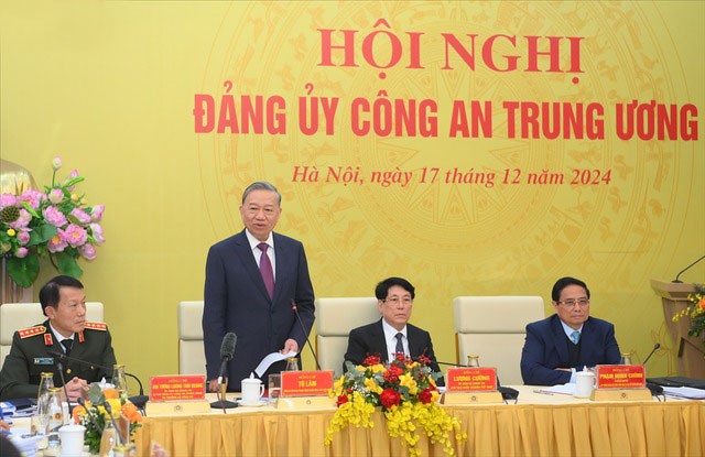 Tổng Bí thư Tô Lâm phát biểu tại hội nghị